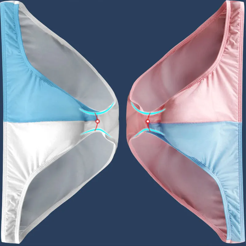 The 2nd Superior Color Matching Ice Silk Super Breathable Men's Briefs