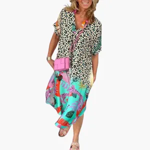Trendy Boho Print Dress for Women