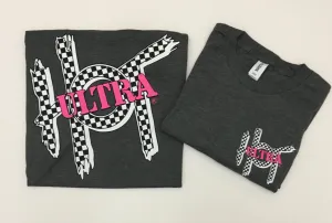Ultra Hot Short Sleeve Tee Checked Out on Charcoal