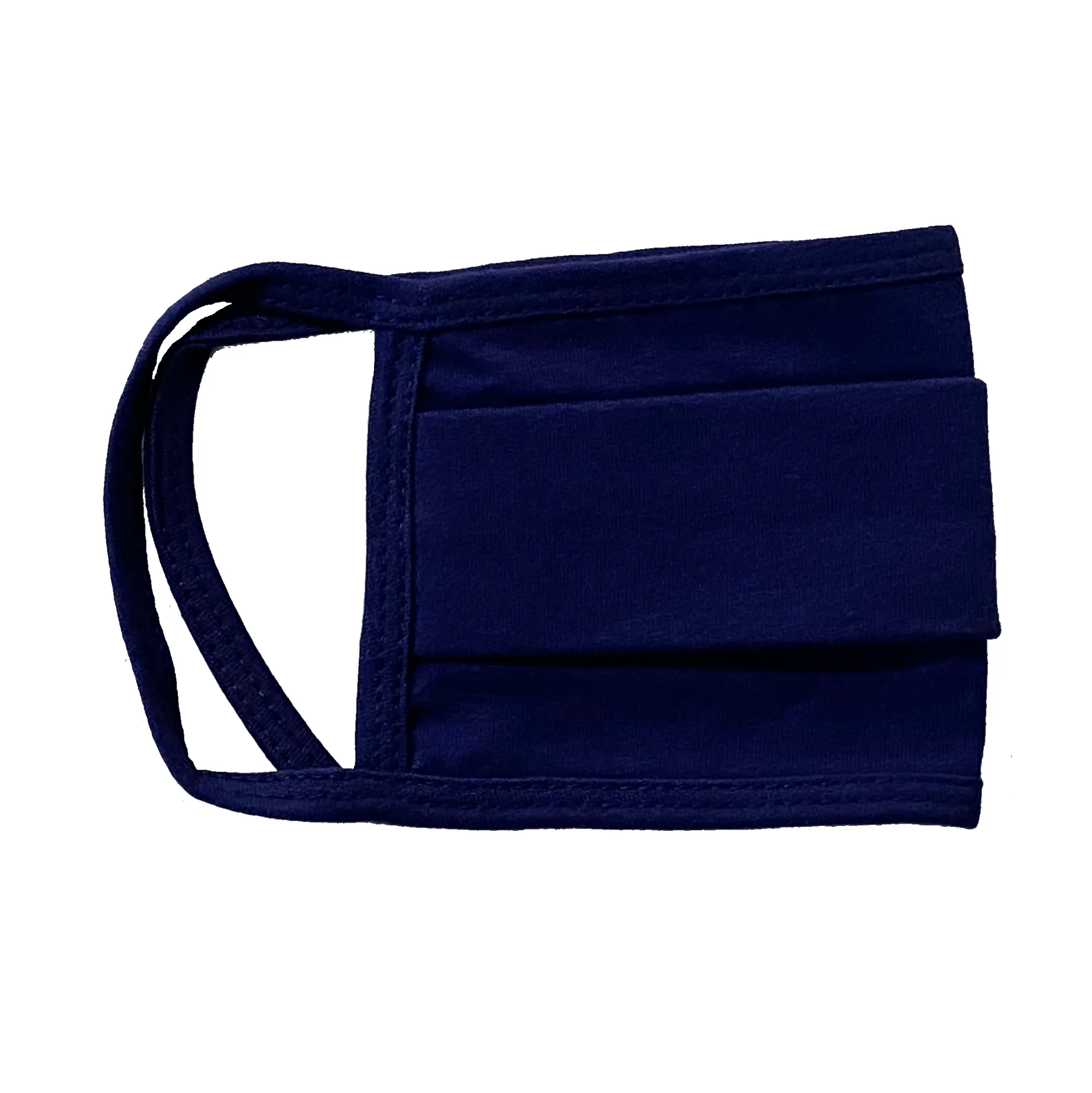 Unisex Face Mask, Washable & Reusable Face Mask, Double Layered Cloth Face Covering, 100% Organic Cotton Mask - Navy Blue
