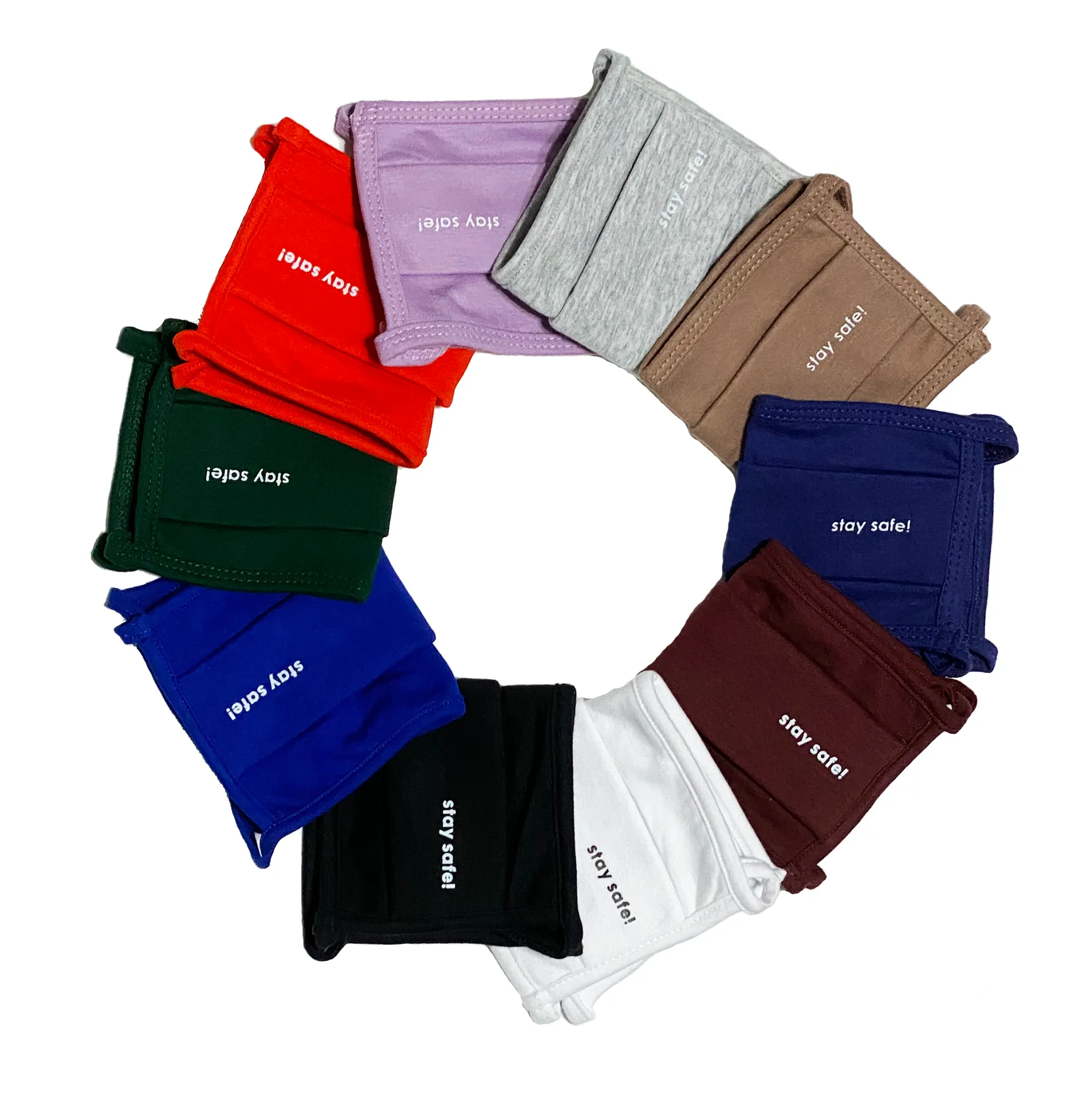 Unisex Face Mask, Washable & Reusable Face Mask, Double Layered Cloth Face Covering, 100% Organic Cotton Mask - Navy Blue