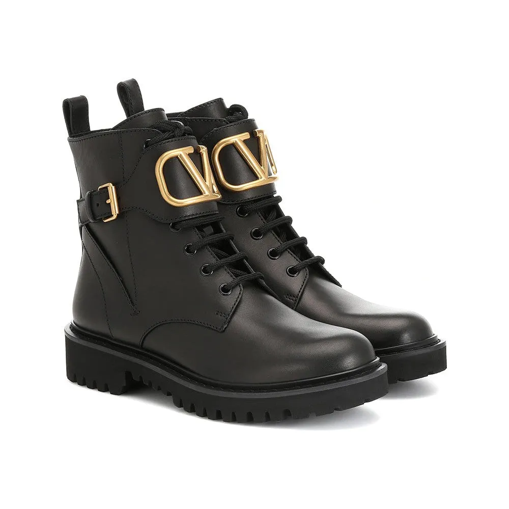 Valentino Garavani VLOGO leather ankle boots