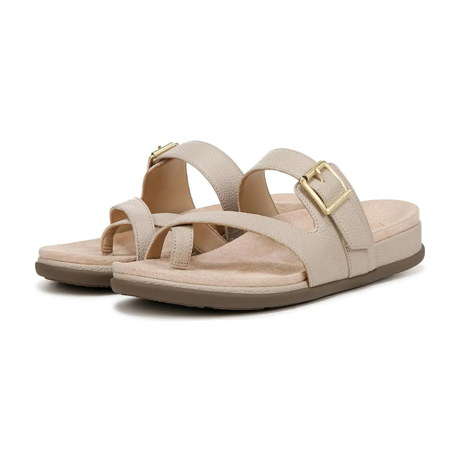 Vionic Carmela Leather Women's Toe Post Sandals