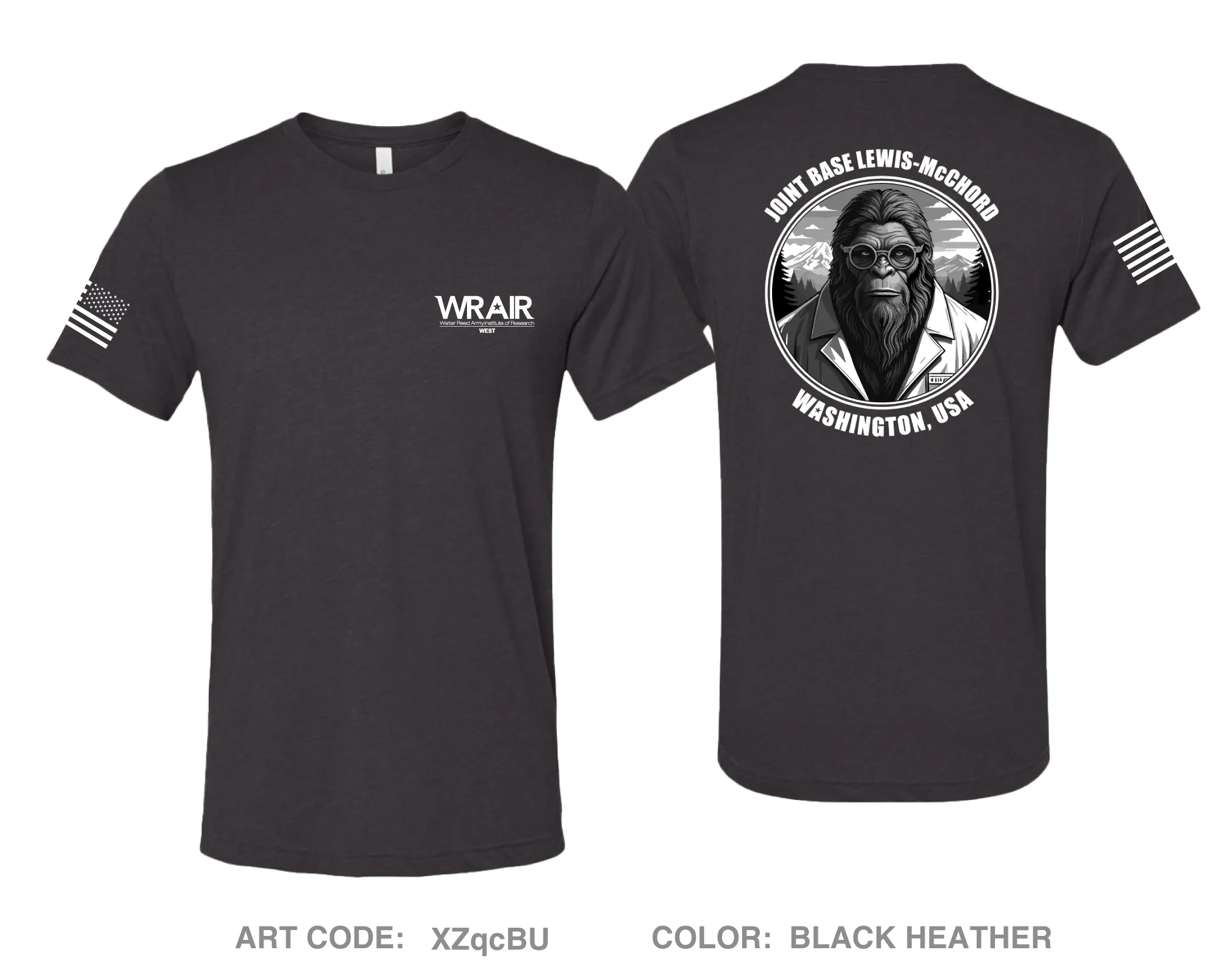 Walter Reed Army Institute of Research - West (WRAIR-W) Comfort Unisex Triblend SS Tee - XZqcBU