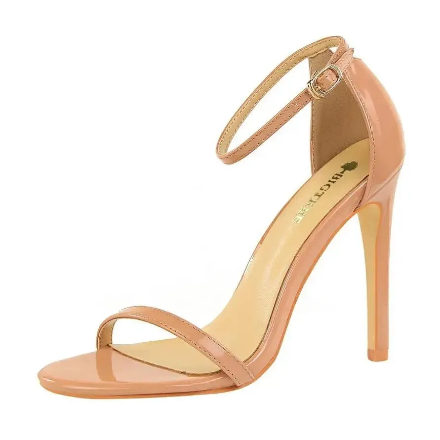 Women Sandals Wholesale New Arrive High Heels Sandals For Women Open Toe High Heel Sandals With Ankle Straps Summer Heels