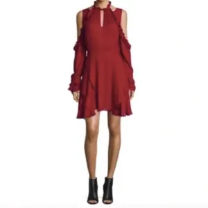 Women’s IRO Hanie Burgundy Red Cocktail Dress