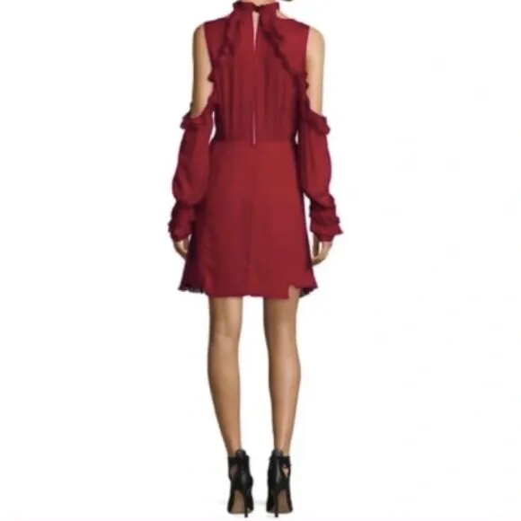 Women’s IRO Hanie Burgundy Red Cocktail Dress
