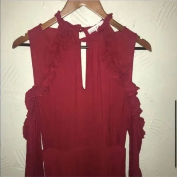 Women’s IRO Hanie Burgundy Red Cocktail Dress