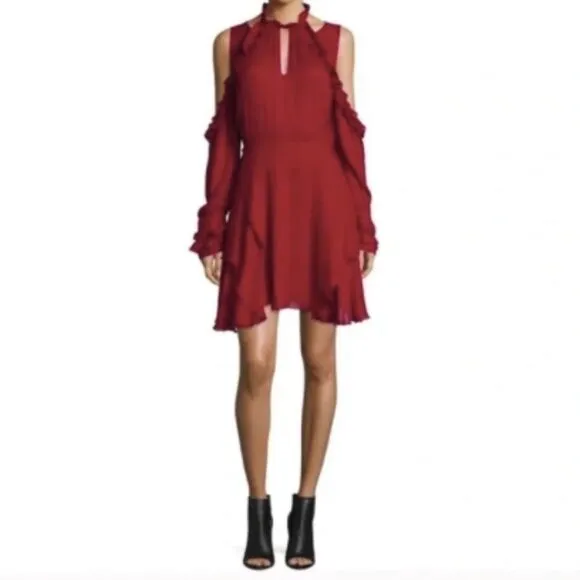 Women’s IRO Hanie Burgundy Red Cocktail Dress