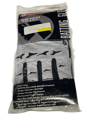Worth Adult WPSBG Wicked Pro Series Batting Gloves