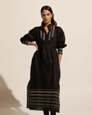 zoe kratzmann -muse dress - black