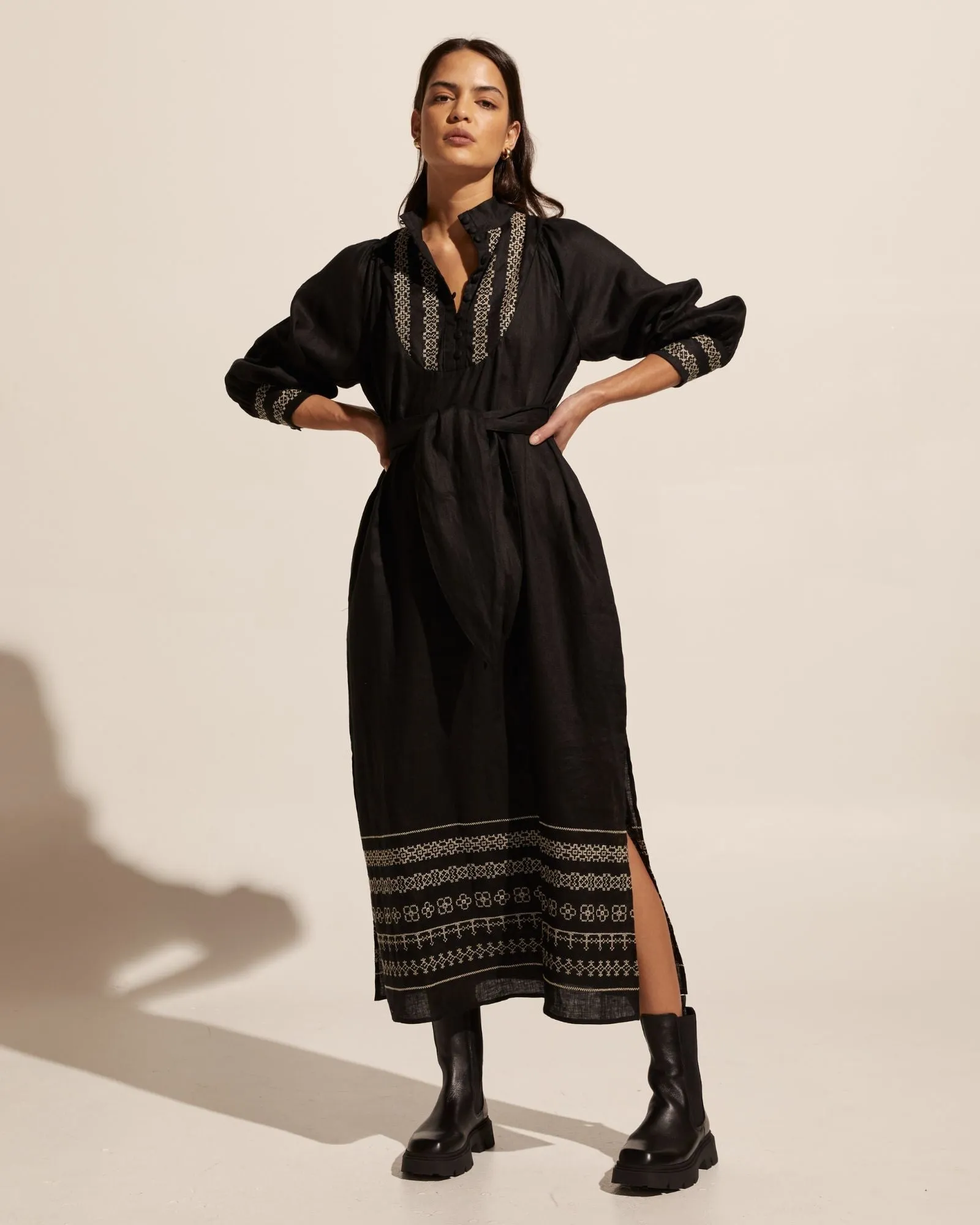 zoe kratzmann -muse dress - black