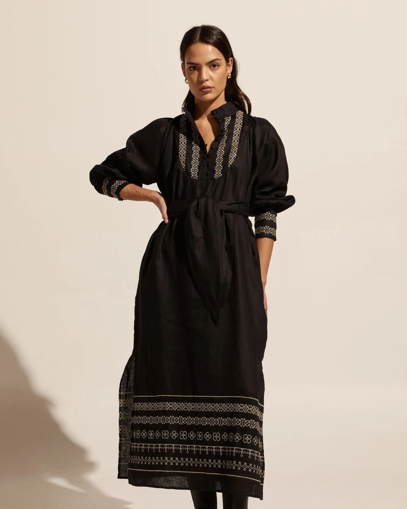 zoe kratzmann -muse dress - black