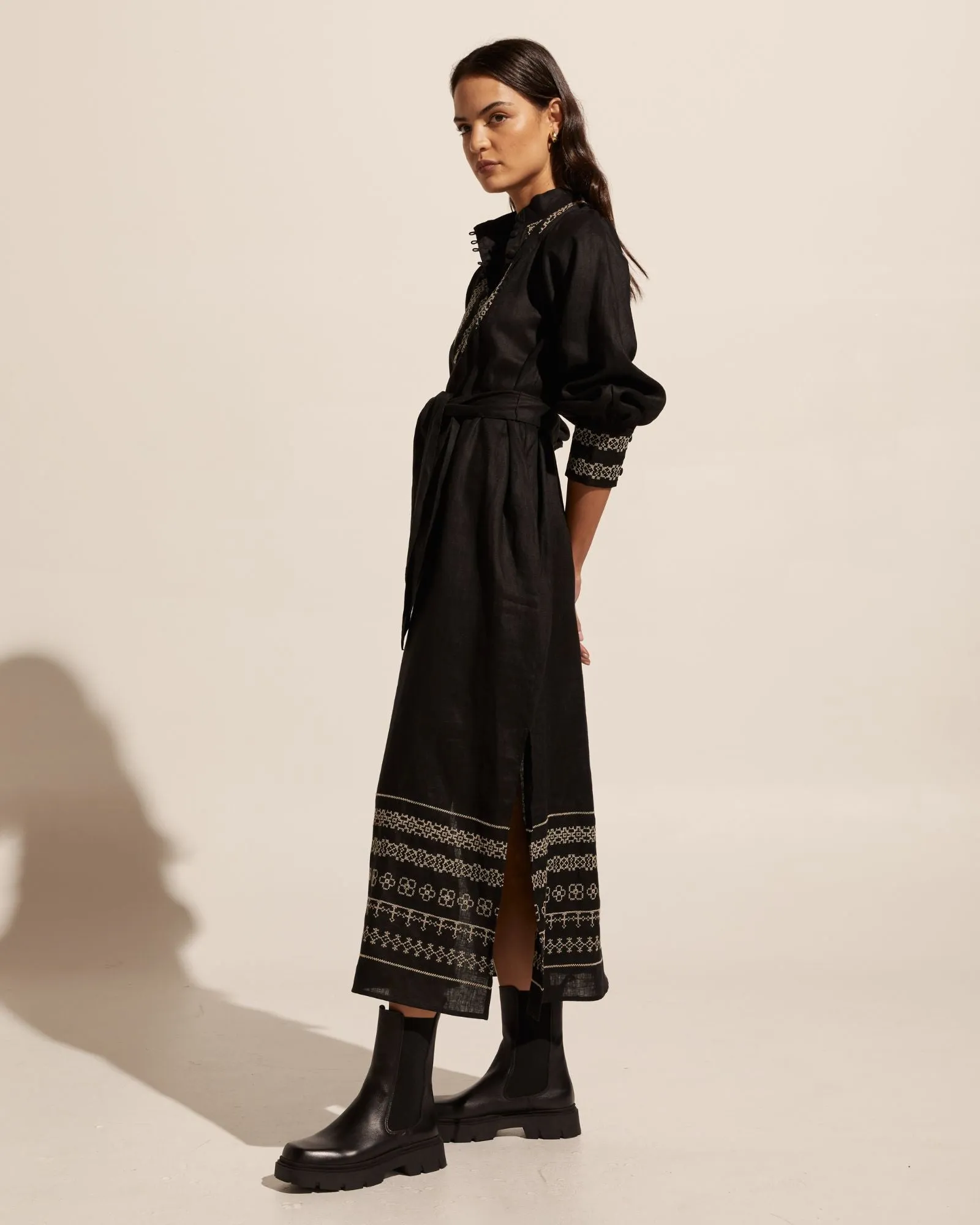 zoe kratzmann -muse dress - black